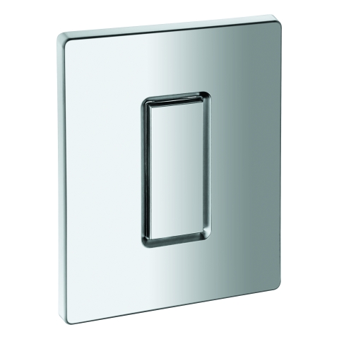 GROHE Abdeckplatte 42377 mit Drucktaste mattchrom GROHE Abdeckplatte 42377 mit Drucktaste mattchrom