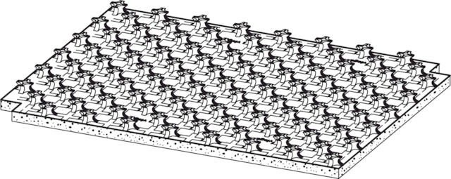 Viega Noppenplatte Fonterra 1224 in 1348x880mm