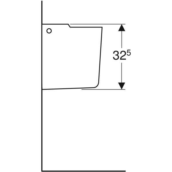 Geberit Renova Plan Halbsäule, weiß