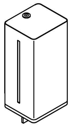 HEWI Schaumseifenspender, Edelstahl, weiß beschichtet