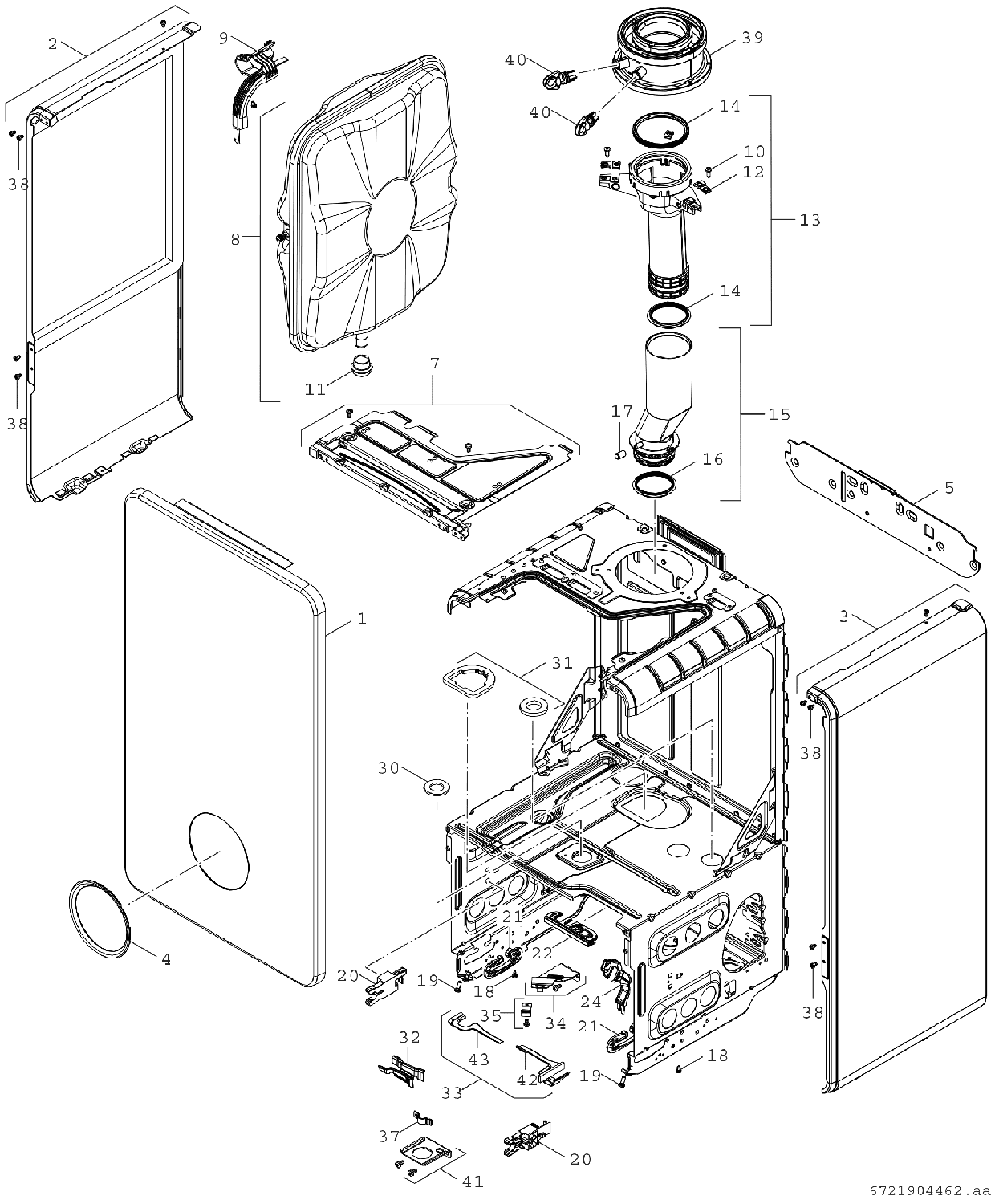 BOSCH Gas-Brennwertgerät, wandhängend Condens GC7800iW 20/30 C 23, Kombi