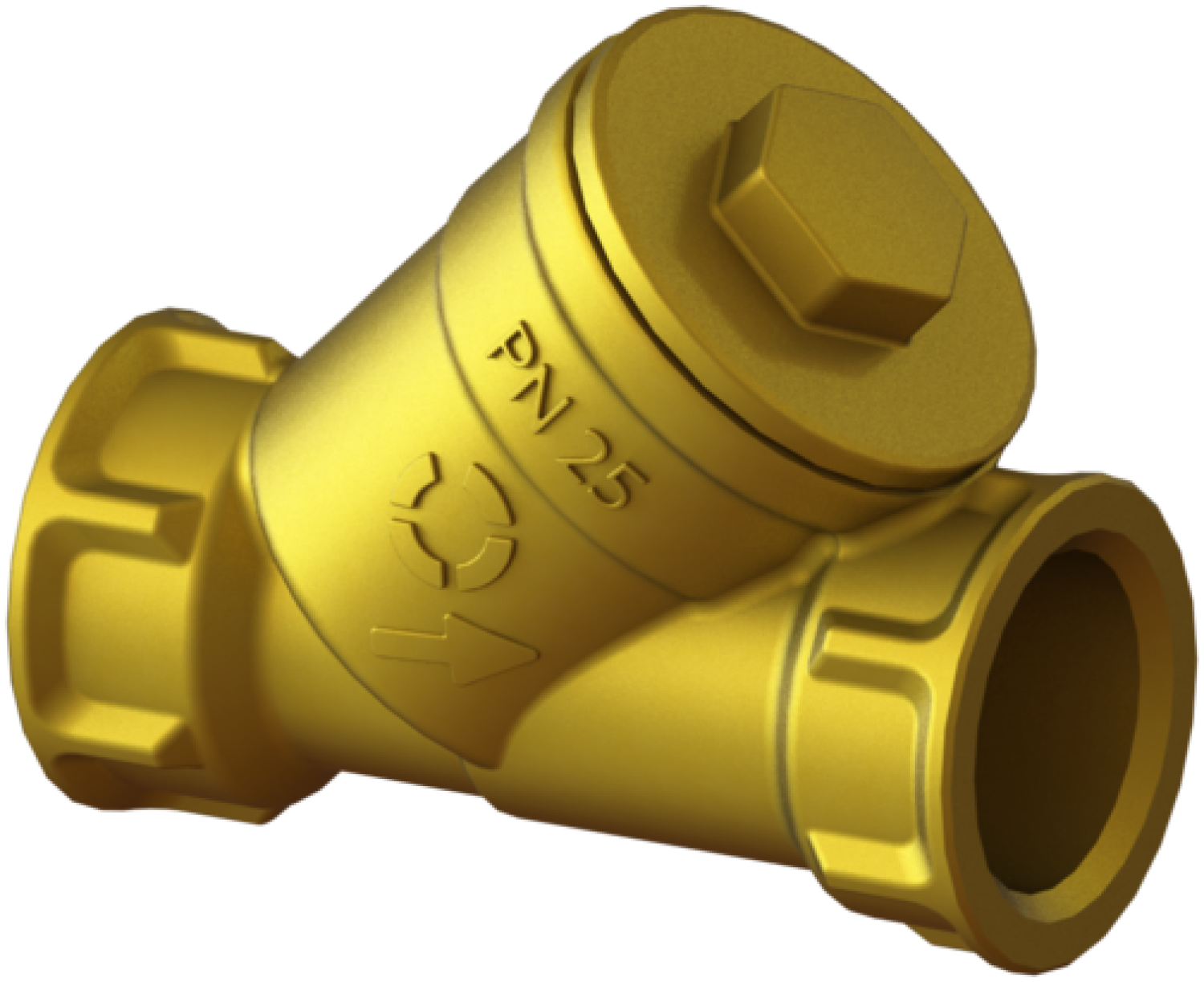 OVENTROP-Schmutzfänger PN25 DN32, 1 1/4"IG, Siebeinsatz 0.6,Ms OVENTROP-Schmutzfänger PN25 DN32, 1 1/4"IG, Siebeinsatz 0.6,Ms