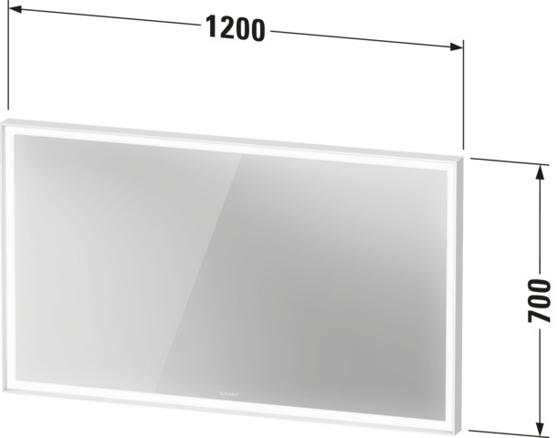 DU LCU SPL 1200x67x700mm, Graphit Matt, LED