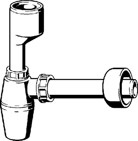 Viega Flaschengeruchverschluss 5725.94 in 50x40mm Kunststoff weiss