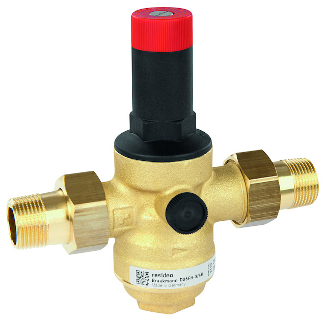 Resideo Druckminderer D06FH Hochdruckausführung, Messing, B, R2 Resideo Druckminderer D06FH Hochdruckausführung, Messing, B, R2