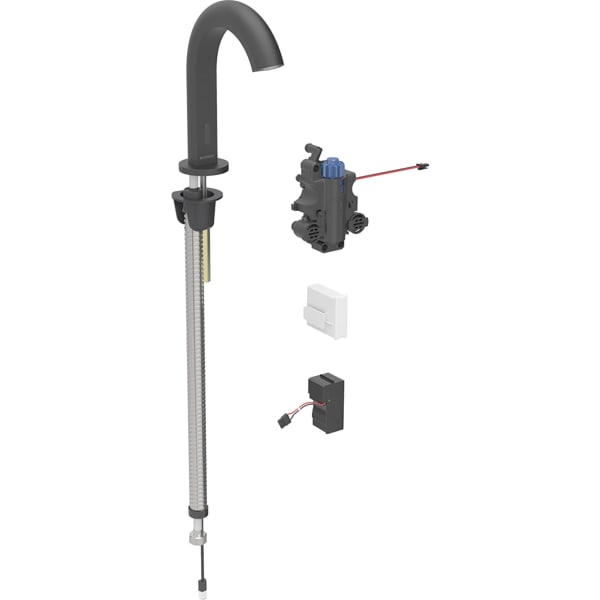 Geberit Piave WT-Arm., Standmontage, Netz für UP-Funkt.Box, m.Therm.Misch., swm