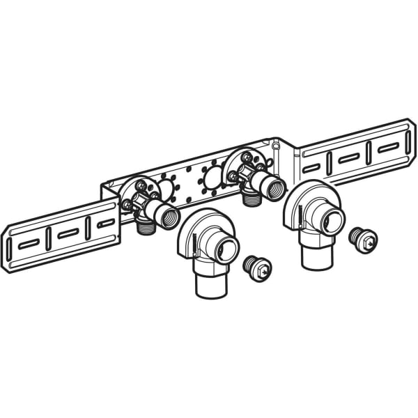 Geberit Anschlusswinkel 90Gr mit AG MF 1/2 Rg RMF1/2-Rp1/2