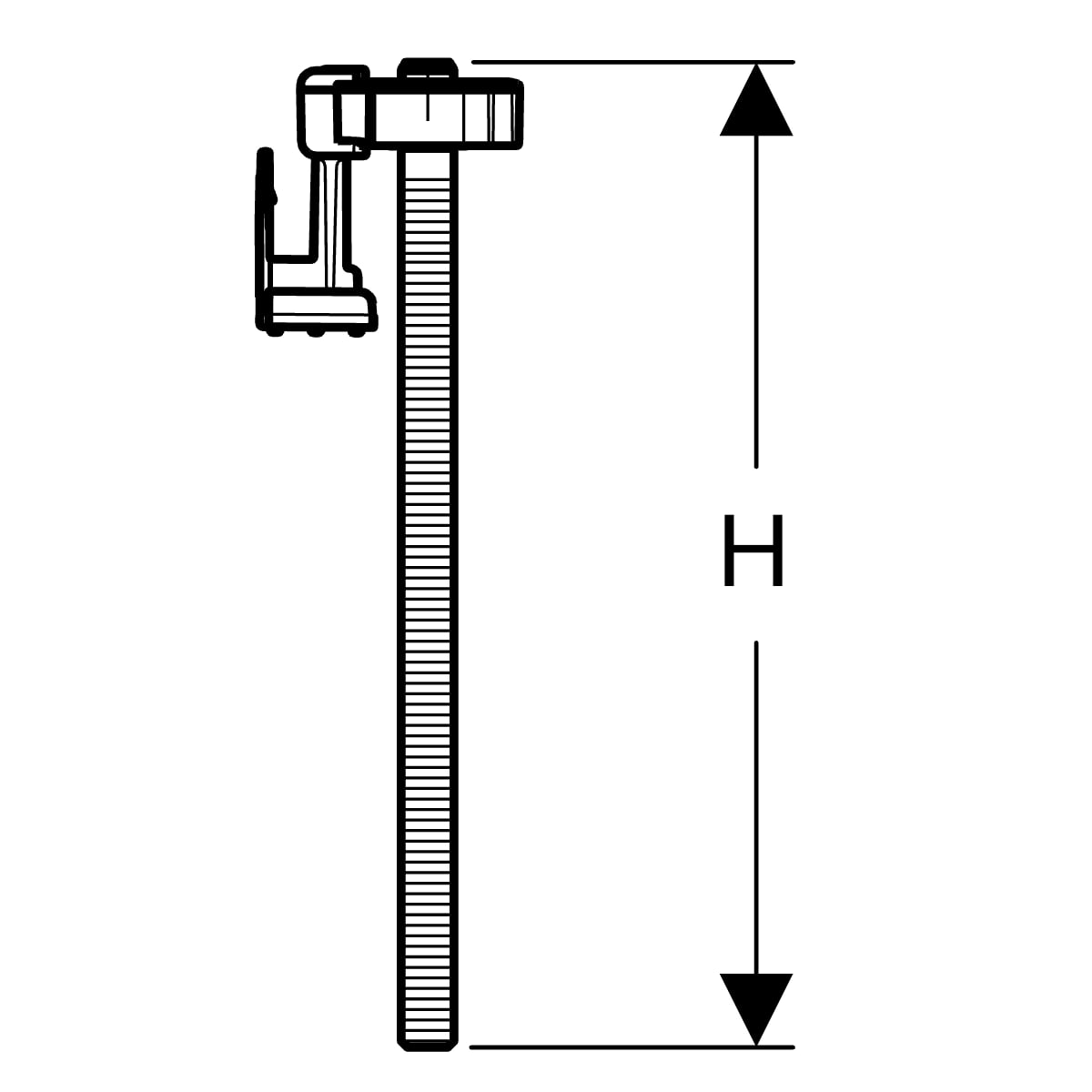 Geberit Duofix Set Fussverlängerungen (7 St.) bis 25cm, für Installationsrahmen