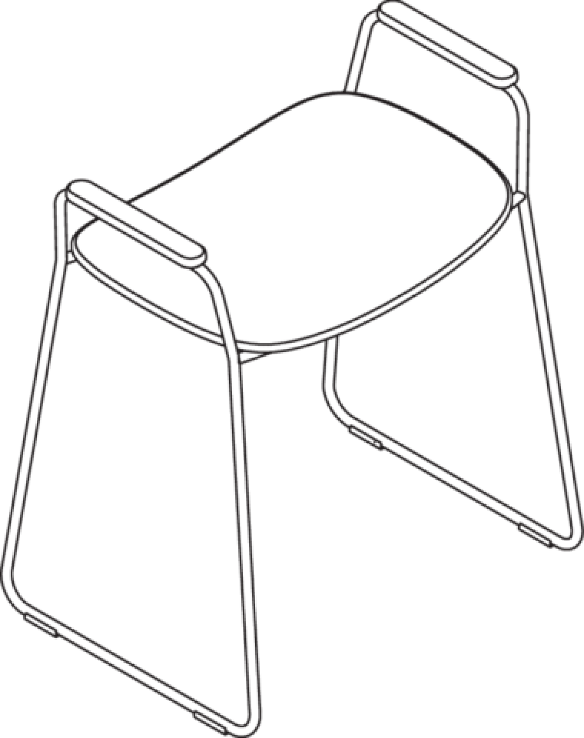 HEWI Duschhocker, H:626mm, B:536mm, Gestell plb schw tiefmatt