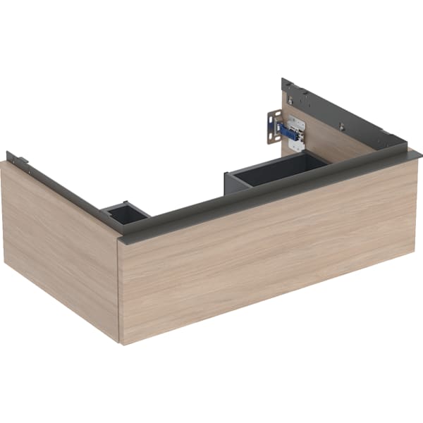 Geberit iCon Unterschrank für WT, 1 Schubl. 74x24,7x47,6cm, Eiche/Gr. Lava