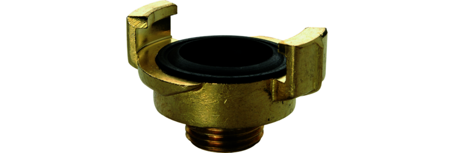 Gewindest. mit Schnellkupplung MS roh Nockenweite 40 mm Außengewinde   1/2"