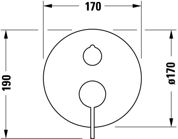 Duravit D-Neo Einhebel-Wannenmischer UP Keramikmischsyst.,Umstellvent.,Chrom HG