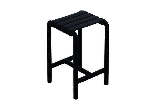 HEWI Hocker Ser 801, matt, B:345 mm, H:505 mm, T: 336 mm anthrazitg