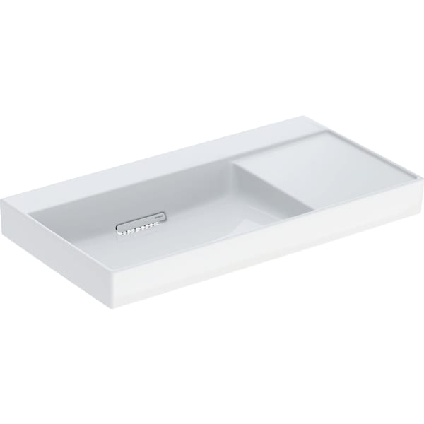 Geberit ONE WT 90x48cm, CleanDrain, Ablg.re o. Hl., o. Ül., weiß, KeraTect/weiß glzd