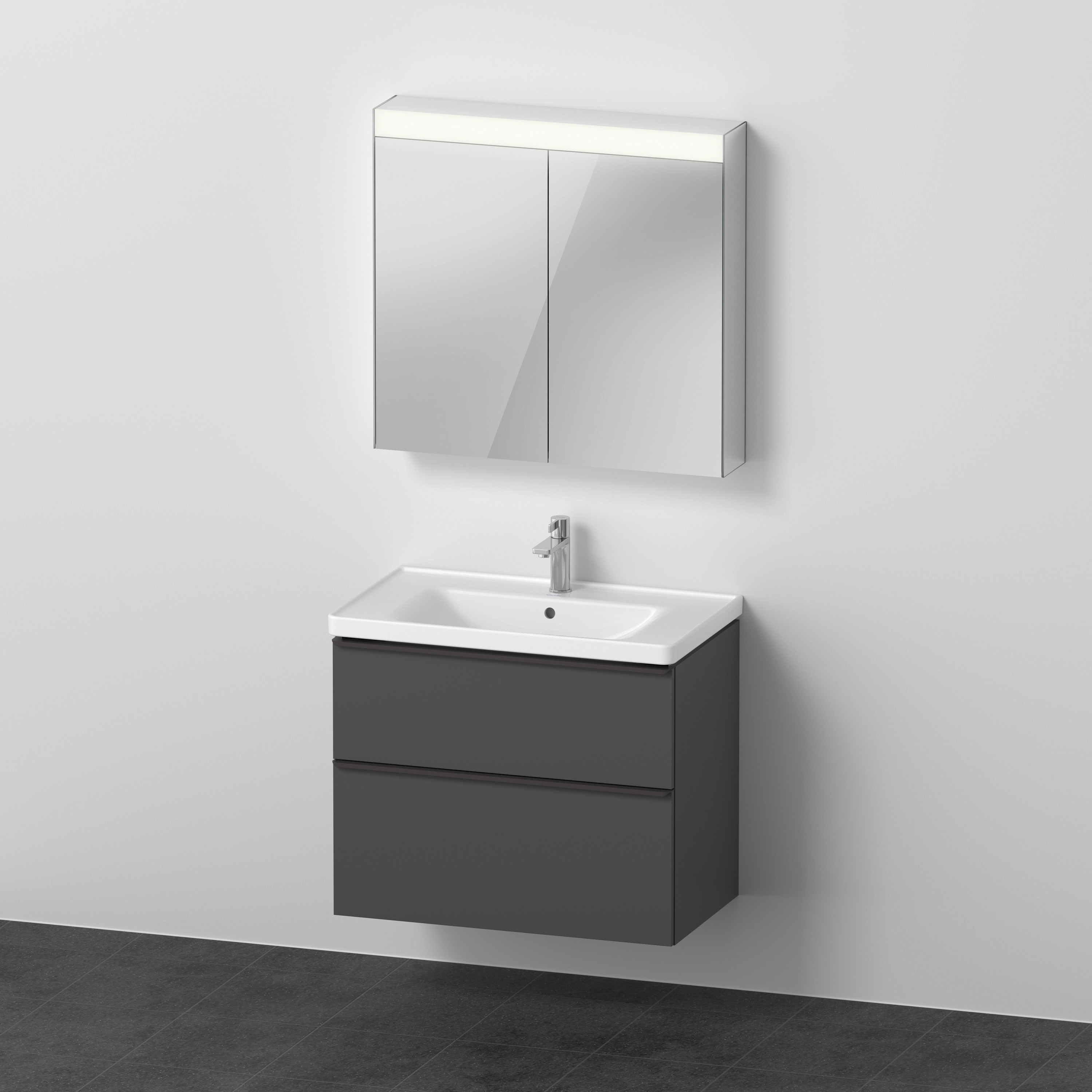 Duravit D-Neo Möbel-Set wandh. 800x480mm WT,WTU Ausz 1,SBK 1,SPS ,Graphit M.