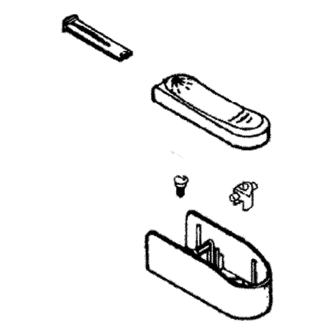 GROHE Drucktaste 45188 für Florida Wannenbatterie chrom