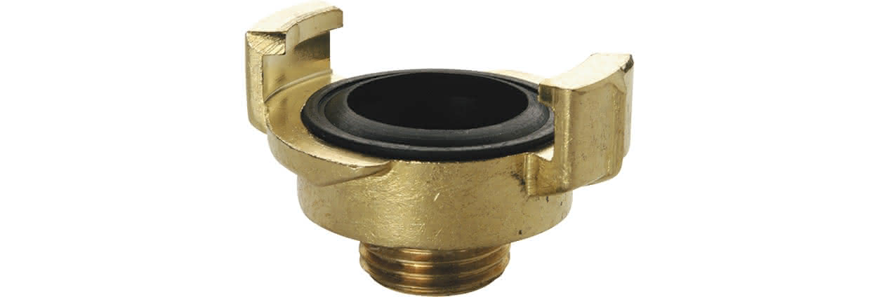 Gewindest. mit Schnellkupplung MS roh Nockenweite 40 mm Außengewinde   1/2"
