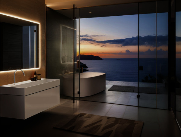 IS freistehende Duo-Badewanne Linda-X 1738x850x495mm Weiß
