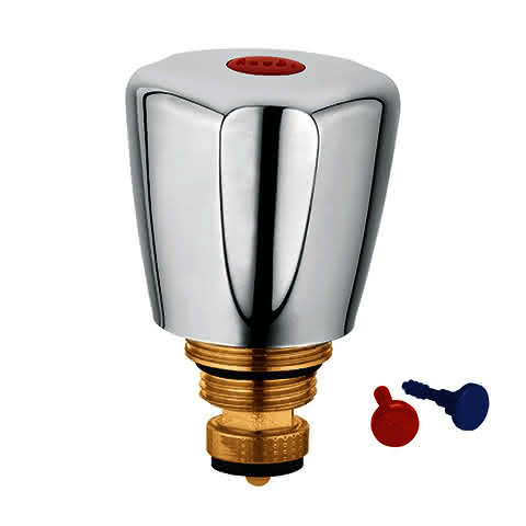 KLUDI-Ersatzteil Oberteil mit Terraluxgr G 1/2,Kalt/Warm chrom KLUDI-Ersatzteil Oberteil mit Terraluxgr G 1/2,Kalt/Warm chrom