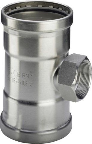 Viega T-Stück Sanpress Inox XL 2317.2XL in 64,0mm x Rp3/4 x 64,0mm Edelstahl