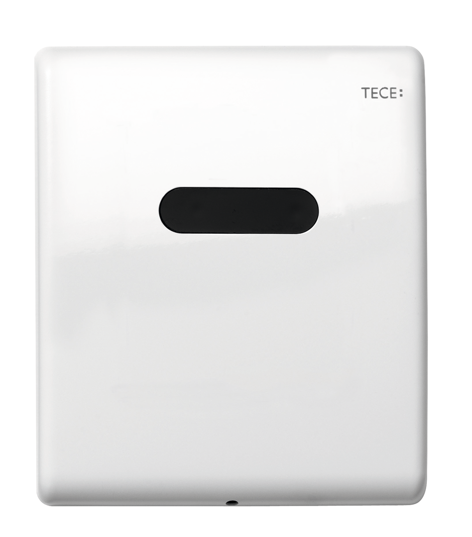 TECEplanus Elektronik Urinal 6 V-Batterie Weiß glänzend
