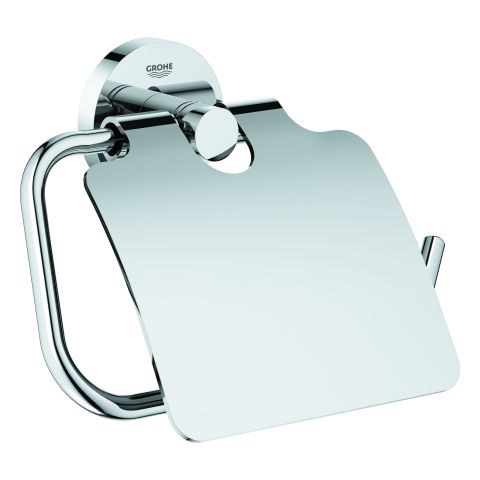 GROHE WC-Papierhalter Essentials 40367_1 Metall mit Deckel chrom