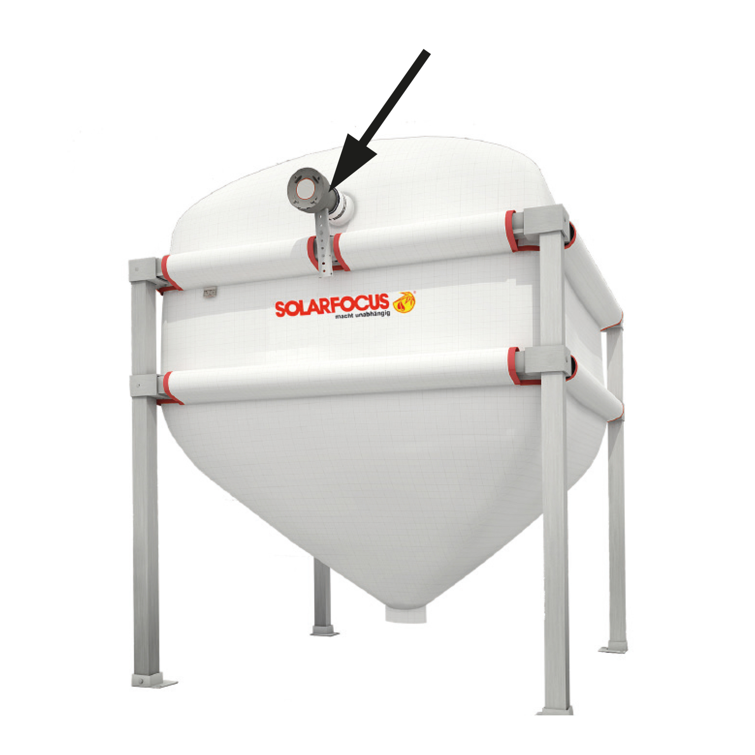 SOLARFOCUS Pelletsbox-Simple mit Entnahmeeinheit und Saugsonde, 4,0- 5,5t SOLARFOCUS Pelletsbox-Simple mit Entnahmeeinheit und Saugsonde, 4,0- 5,5t