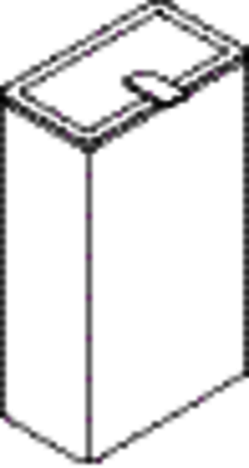HEWI Papierabfallbehälter Serie 805 m. Deckel, 25 Liter, Edst. signalweiß