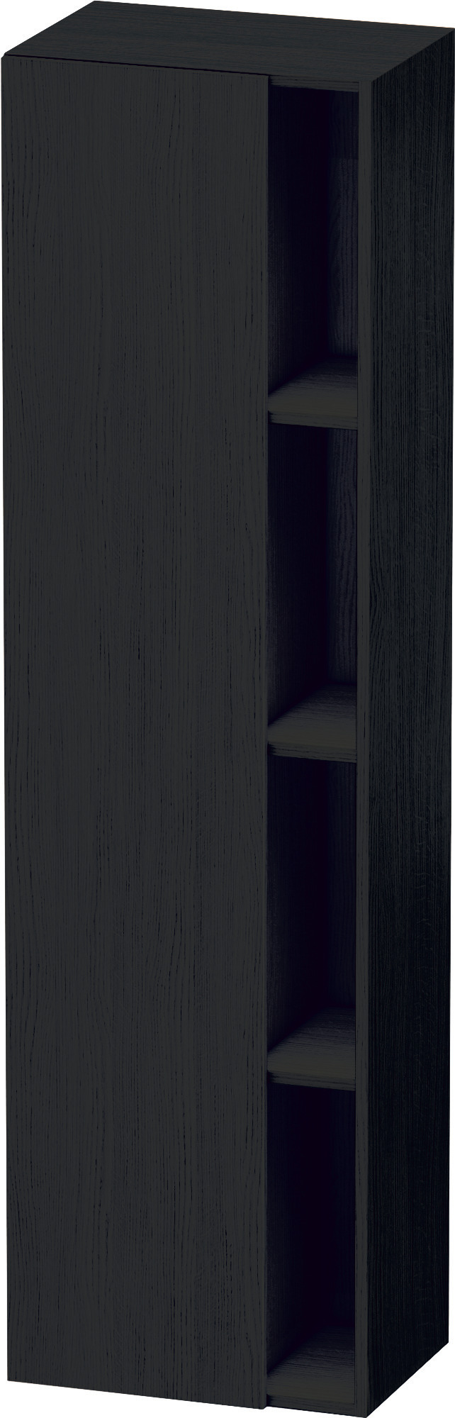 Duravit Hochschrank DuraStyle,360x500x1800mm, 1Tür,TA links, Eiche Schwarz