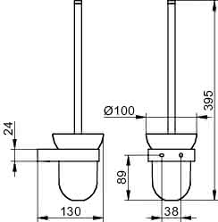 KEUCO Echtkristall-Eins. Elegance 01669 mattiert, lose