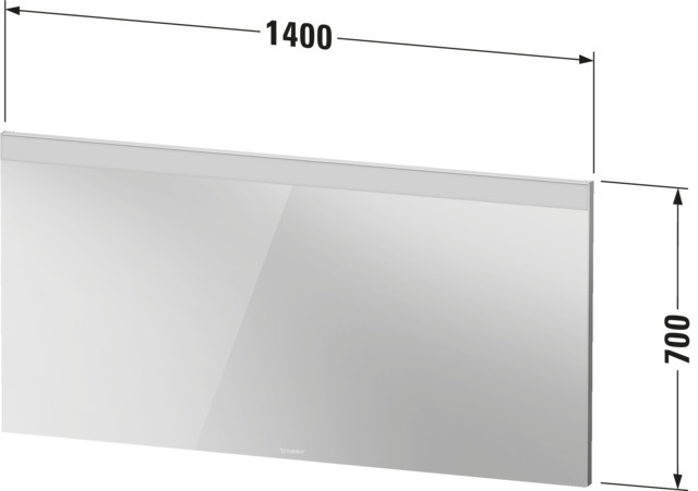 Duravit Spiegel Licht & Spiegel LM7844 Weiß 35x1400x700mm