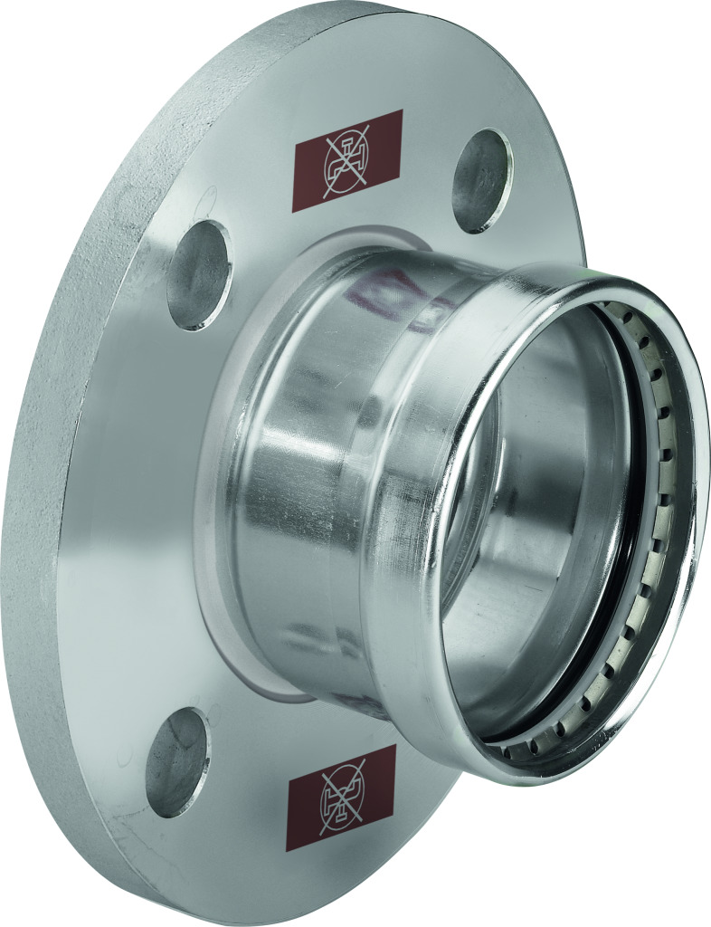 Viega Flanschübergang mit SC Temponox XL 1759.1XL in 108,0mm Stahl nichtrostend