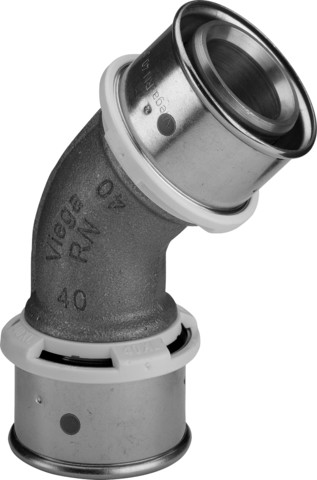 Viega Winkelkupplung mit SC Sanfix P 2126 in 63mm Rotguss