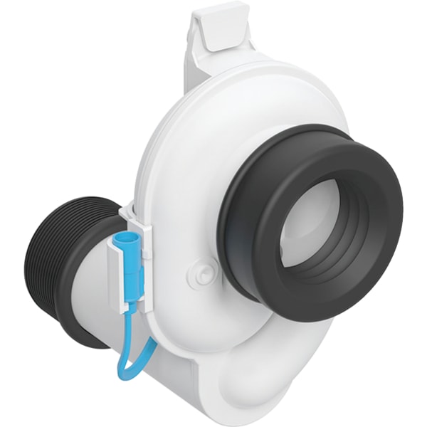 Geberit Geruchsverschluss mit Sensor Abgang horizontal d50, Kabel blau