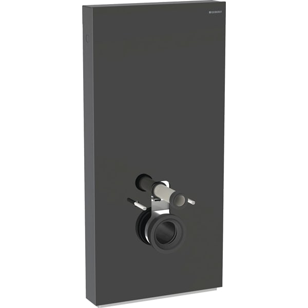 Geberit Monolith Sanitärmodul für Wand-WC 101cm Glas schwarz, Alu. schwarzchrom