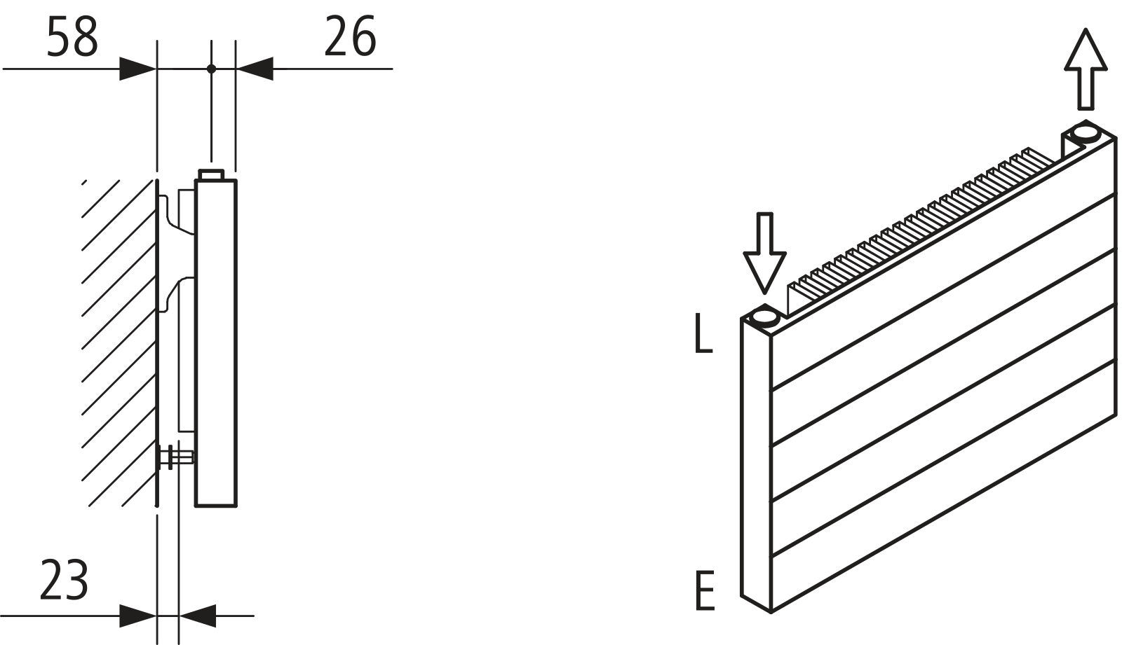 Kermi Heizwand HHN Typ11 BH140x61x1200mm QN451,weiß,6bar,m.Abd.,AB 12,LH120