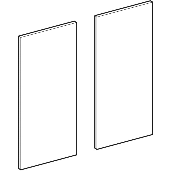 Geberit Set Tür f. Unterschrank, verk. Ausl. B:65cm, Nussbaum hickory