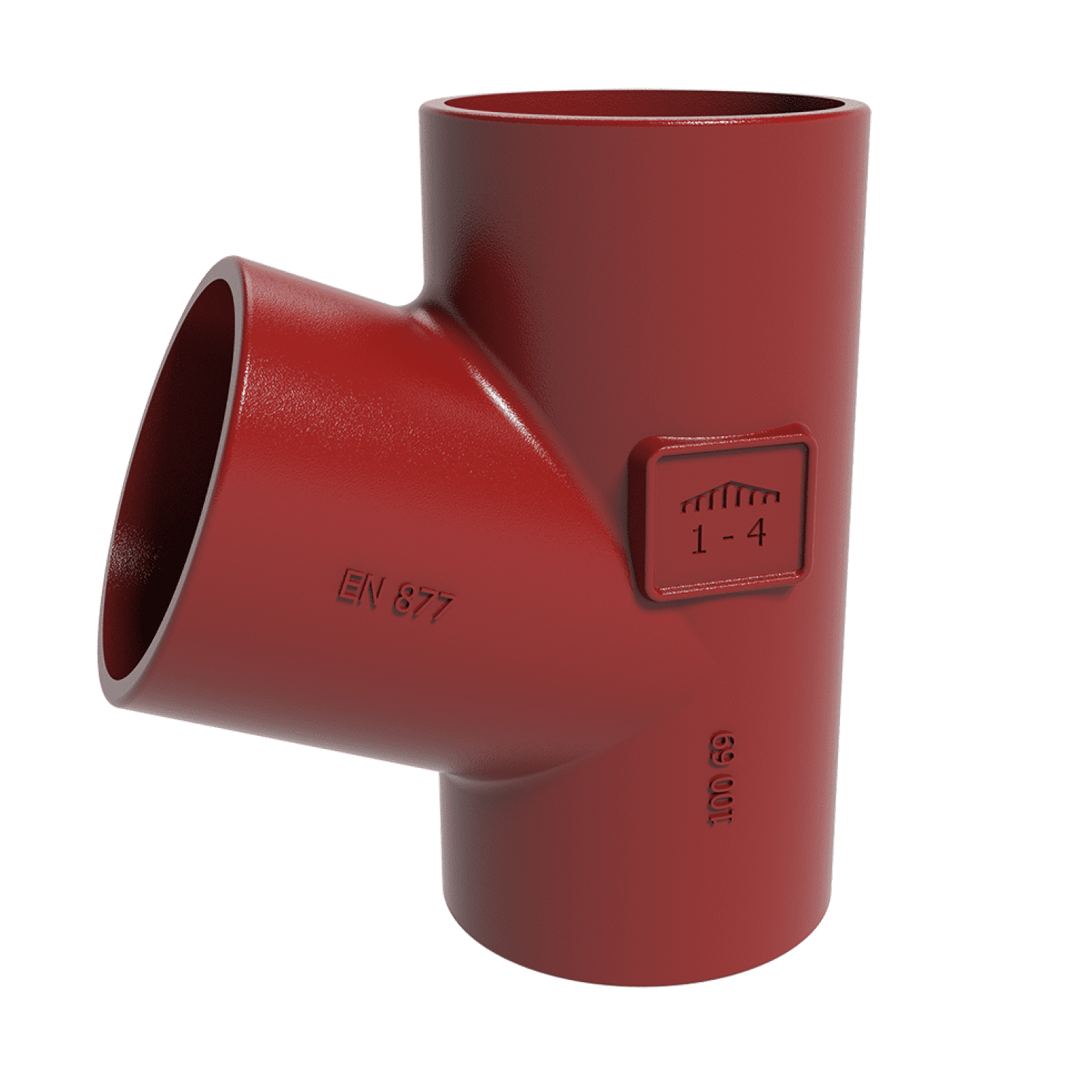 SML-Abzweige Abgang DN 100 x 100, 70 Grad