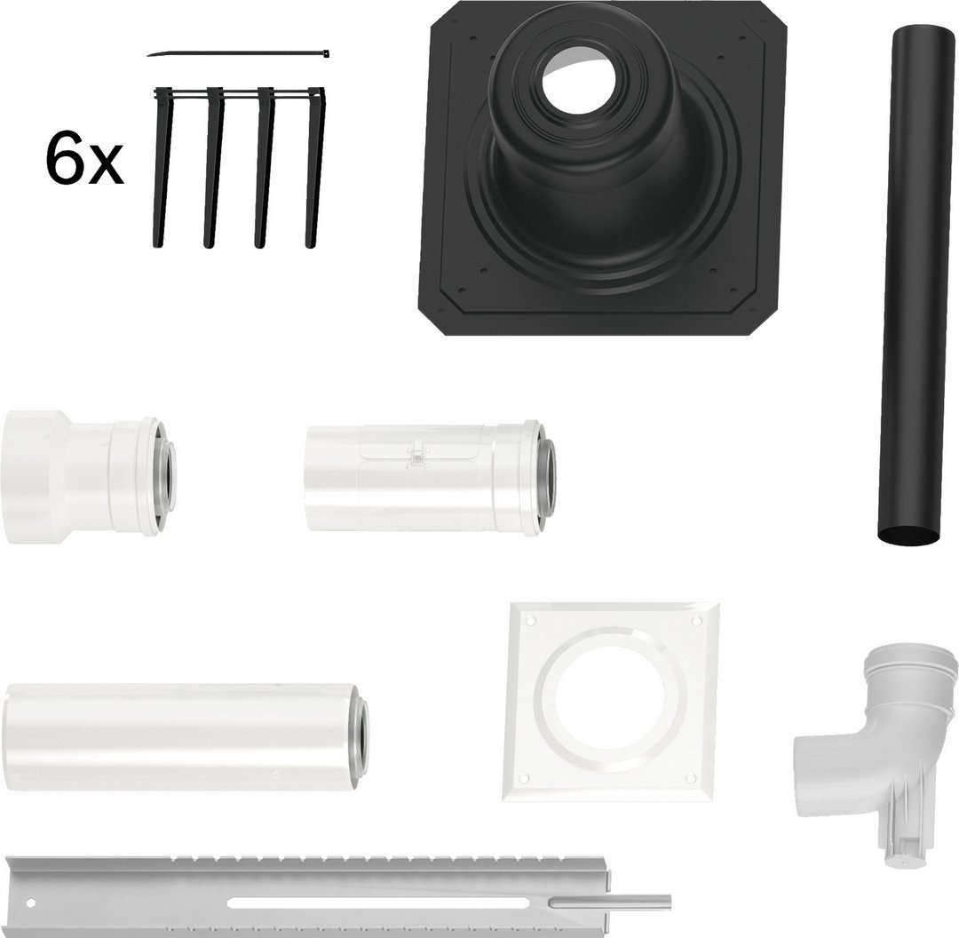 BOSCH Abgaszubehör FC-Set60-C93x Grundbausatz C93x, d:60/100mm Kunststoff