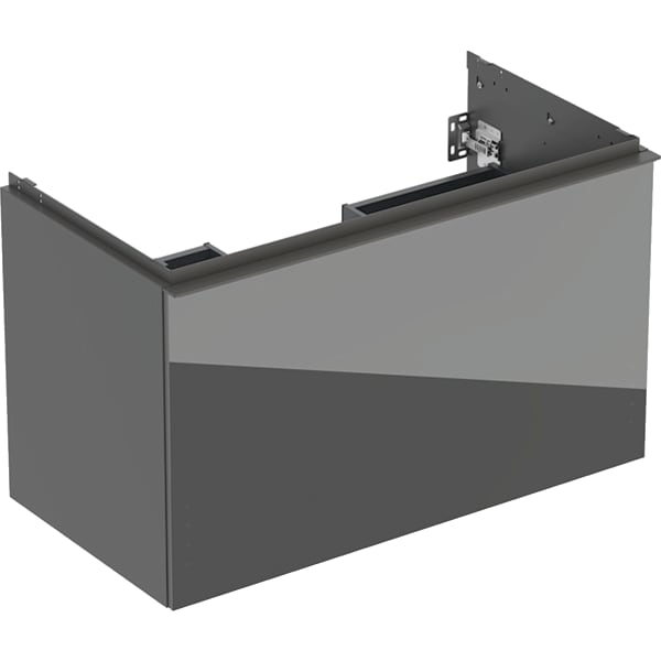 Geberit Acanto US für WT B:90cm, 1 Schubl. 1 i.Schubl., lava matt/Glas lava