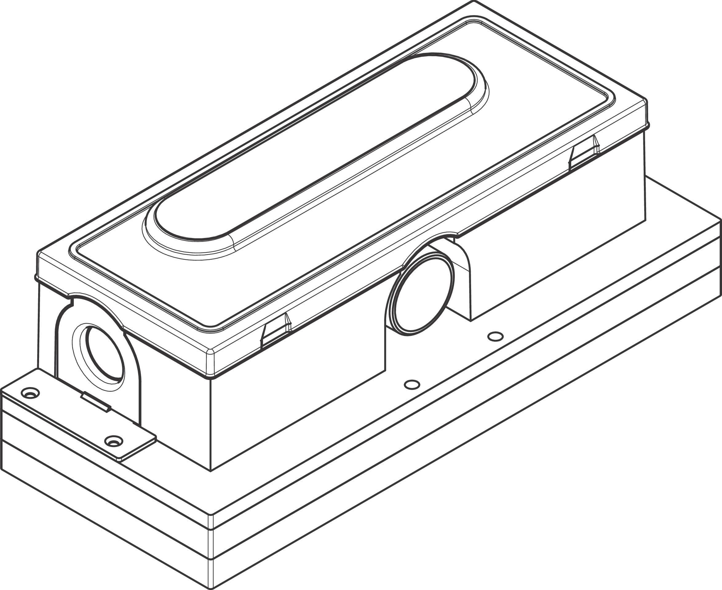 Hansgrohe GK Duschrinnen AXOR uBox universal  Ablaufgehäuse für Standardinstallation