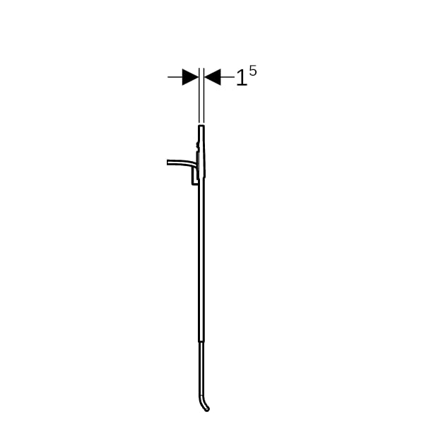 Geberit Designplatte für Geberit AquaClean für WC-Aufsatz weiß-alpin