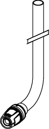 TECElogo-Push Heizkörper-Montagewinkel 20 x 15 mm Cu, 300 mm