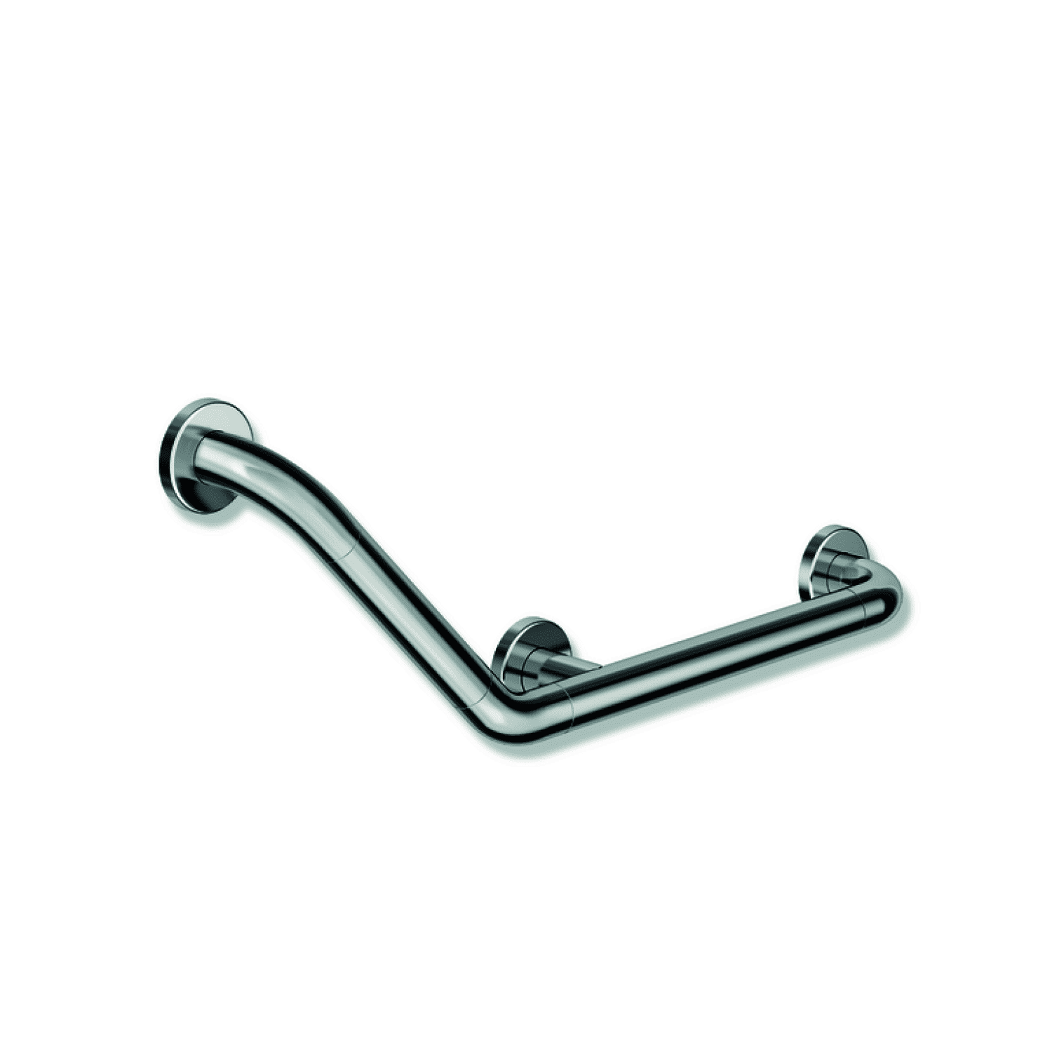 HEWI Winkelgriff 135 Gr Bogen d:33, chromoptisch beschichtet