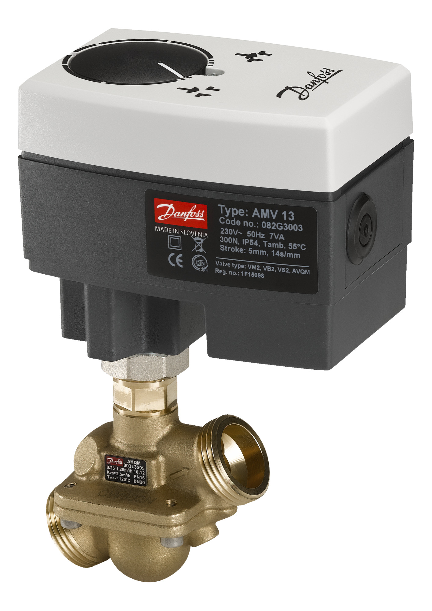 Danfoss Volumenstromregler AHQM DN20, Kvs 2,5, PN16