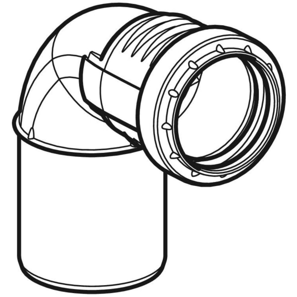 Geberit Silent-PP Bogen 87,5Gr, reduziert d50/75