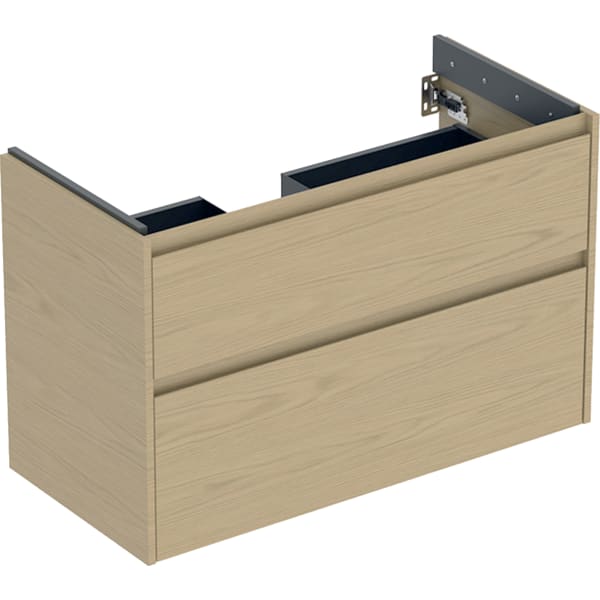 Geberit Renova Plan US f. WT, m. 2 Schubladen 94,8x60,6x44,6cm, Eiche natur