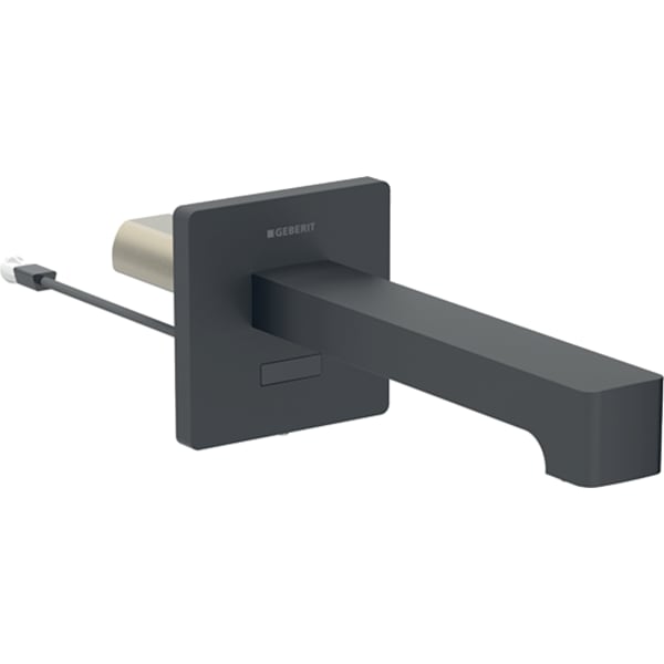 Geberit Brenta WT-Armatur, Wandmontage L:22cm, schwarz matt / Etc.