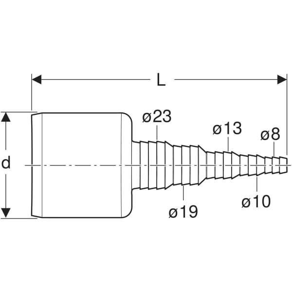 Geberit Adapter für Schlauchanschluss f. Geräte