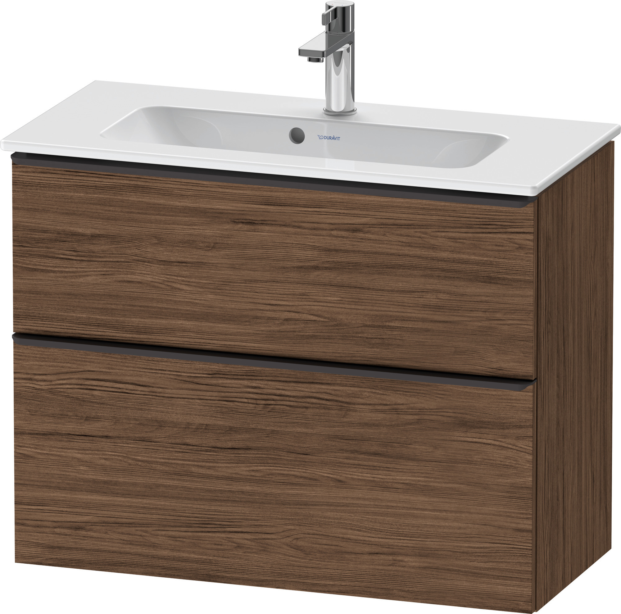 Duravit D-Neo WTU,Ausz:1,Schubk:1,GR:Dia.Schw 810x372x625mm,Wandh,Nussb.Dkl.Matt,Dek.